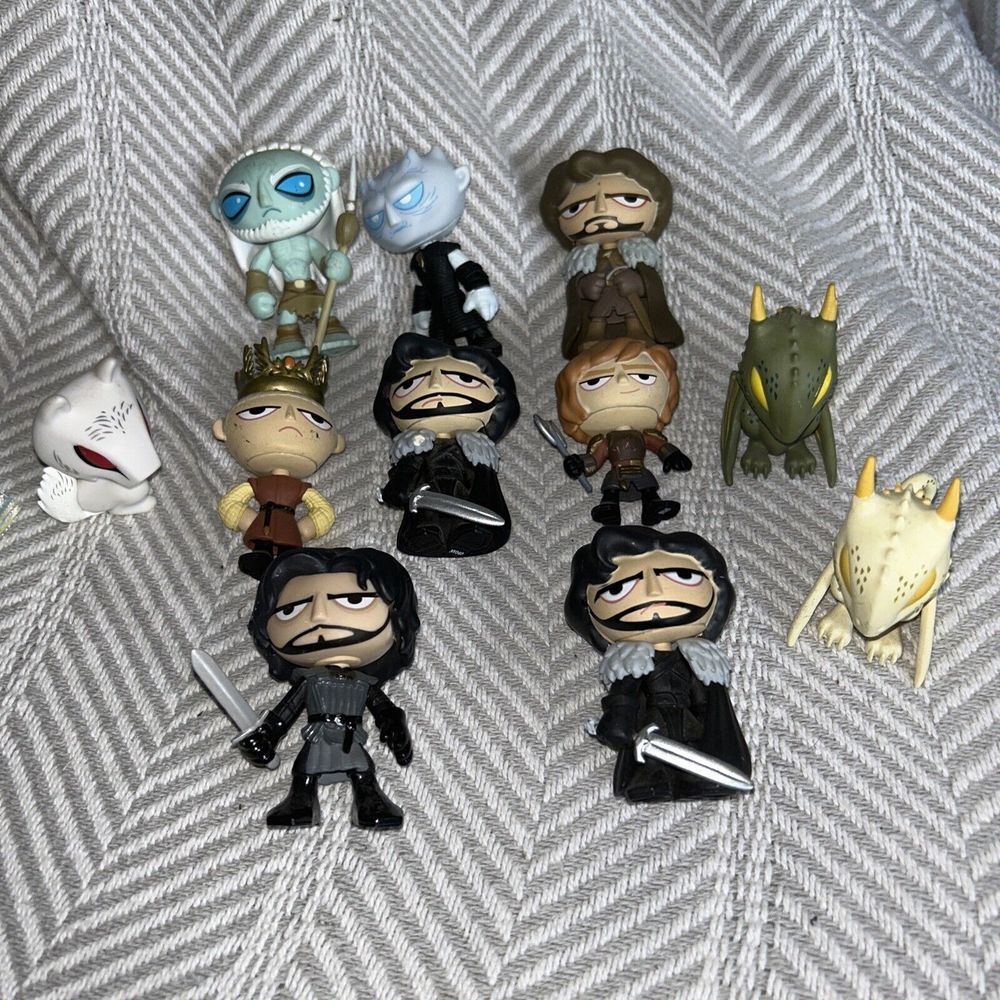 Funko Mystery Mini Gameโ Of Thrones Lot Series 1 Jon Snow, Joffrey, Dragons E2